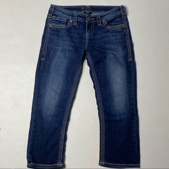 Silver Jean Co | Aiko Denim Jean Capri’s - Picture 1 of 6